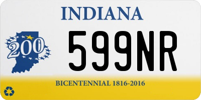 IN license plate 599NR