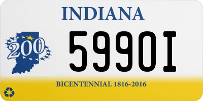 IN license plate 599OI