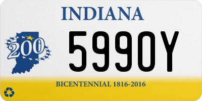 IN license plate 599OY