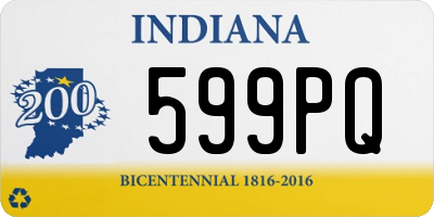 IN license plate 599PQ