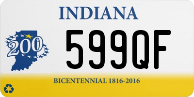 IN license plate 599QF