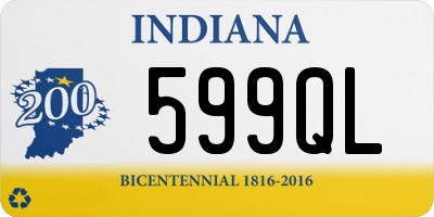 IN license plate 599QL