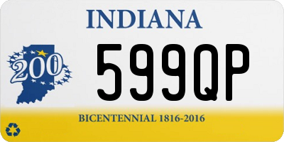 IN license plate 599QP