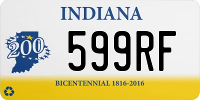 IN license plate 599RF