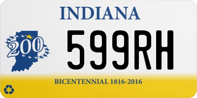 IN license plate 599RH