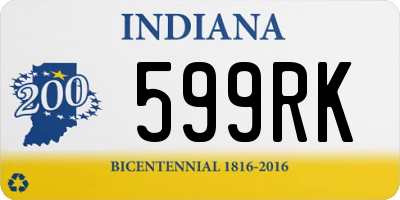 IN license plate 599RK