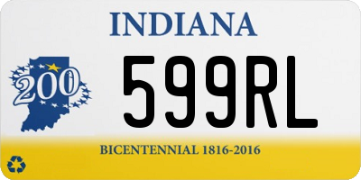 IN license plate 599RL