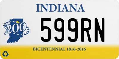 IN license plate 599RN