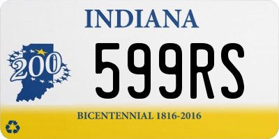 IN license plate 599RS