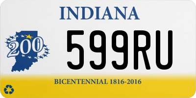 IN license plate 599RU