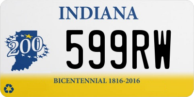 IN license plate 599RW