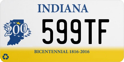 IN license plate 599TF