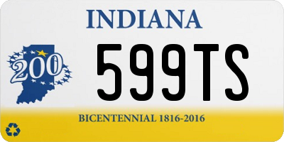 IN license plate 599TS