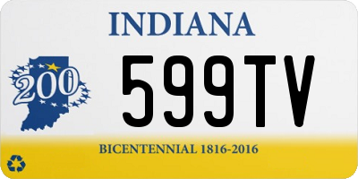 IN license plate 599TV