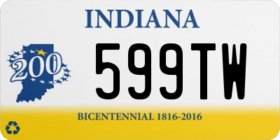 IN license plate 599TW