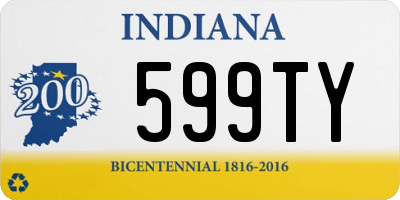 IN license plate 599TY