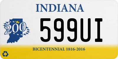 IN license plate 599UI