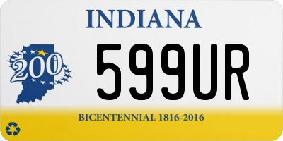 IN license plate 599UR