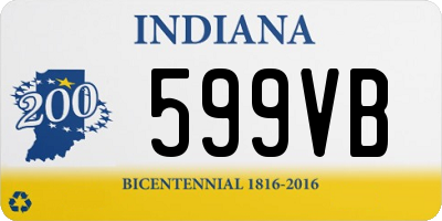 IN license plate 599VB