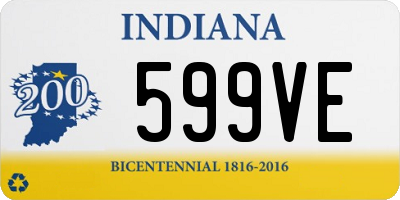 IN license plate 599VE