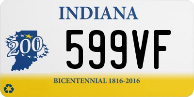 IN license plate 599VF