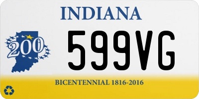 IN license plate 599VG