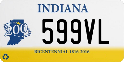 IN license plate 599VL