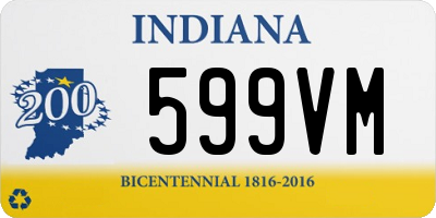 IN license plate 599VM