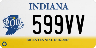 IN license plate 599VV