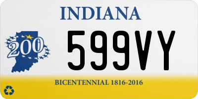 IN license plate 599VY
