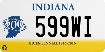 IN license plate 599WI