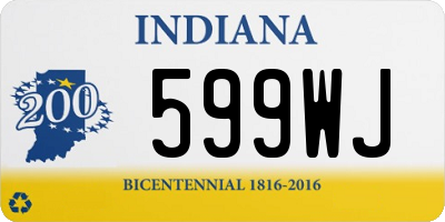 IN license plate 599WJ