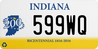 IN license plate 599WQ