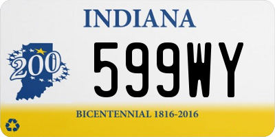 IN license plate 599WY