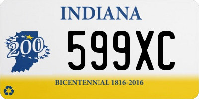 IN license plate 599XC