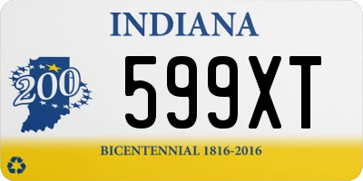 IN license plate 599XT