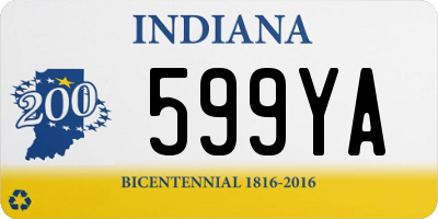 IN license plate 599YA