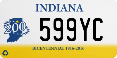 IN license plate 599YC