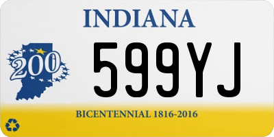 IN license plate 599YJ