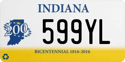 IN license plate 599YL