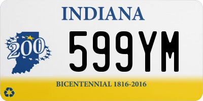 IN license plate 599YM