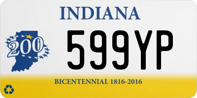 IN license plate 599YP