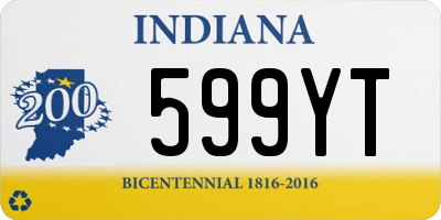 IN license plate 599YT