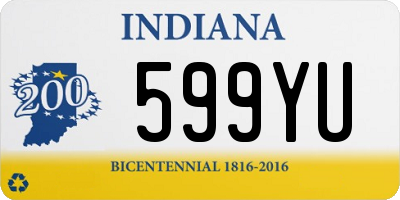 IN license plate 599YU