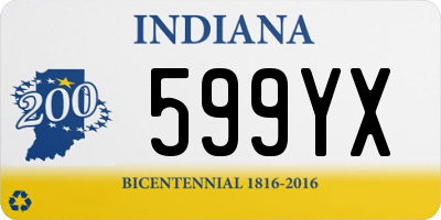 IN license plate 599YX