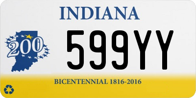 IN license plate 599YY