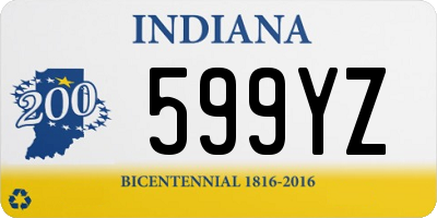 IN license plate 599YZ