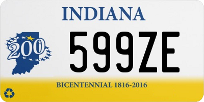 IN license plate 599ZE