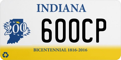 IN license plate 600CP