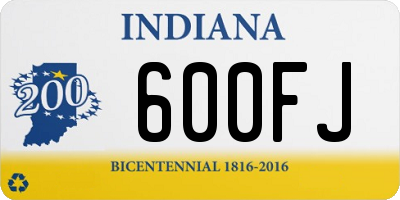 IN license plate 600FJ